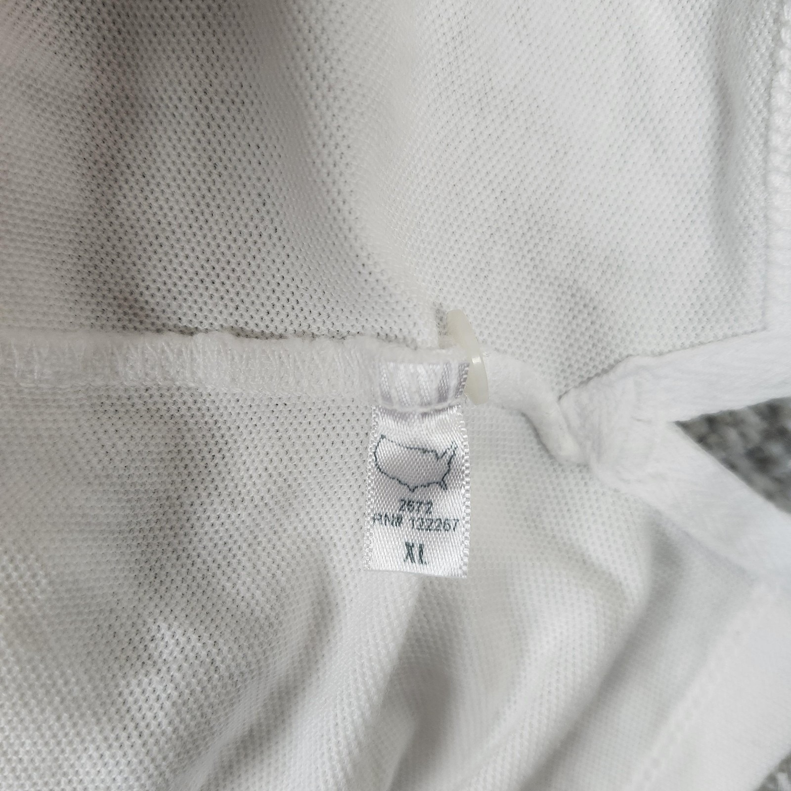 Save Khaki United Polo Shirt Mens Xl White Organic Cotton Beach Made Usa Tagless — image 8 of 8